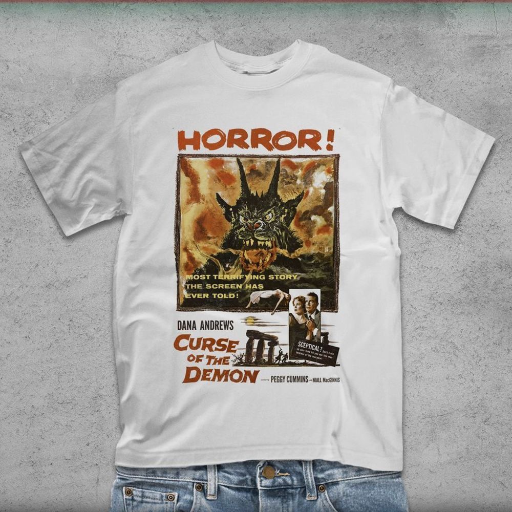 Curse Of The Demon Tshirt Horror Tshirt Halloween Tshirt - Picture 1 of 4